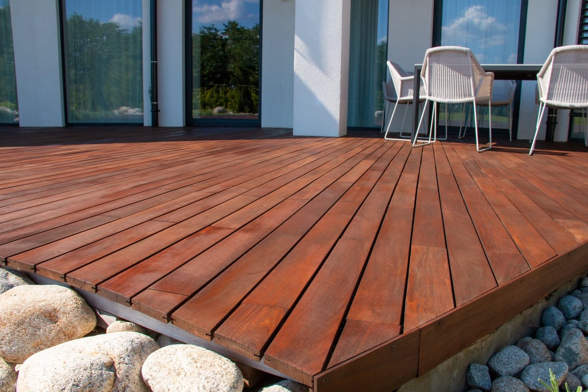 Deck staining and refinishing — outdoor wood restoration